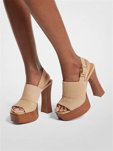 michael kors rye suede platform sandal|Michael Kors Rye Platform Sandal .